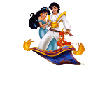 Aladdin é um filme de animação da Disney lançado em 1992. O filme conta a história de Aladdin, um jovem ladrão de rua que vive em uma cidade fictícia chamada Agrabah. Aladdin encontra uma lâmpada mágica que abriga um gênio que concede três desejos a quem a possui. Ele usa seus desejos para se transformar em um príncipe e impressionar a princesa Jasmine, por quem ele se apaixona. O filme é conhecido por sua música memorável, incluindo a canção "A Whole New World", vencedora do Oscar de Melhor Canção Original em 1993. "Aladdin" também foi um dos primeiros filmes da Disney a apresentar um protagonista não branco e foi elogiado por sua representação positiva da cultura árabe. O personagem do gênio, dublado por Robin Williams, tornou-se um favorito dos fãs e é frequentemente considerado um dos papéis mais icônicos de Williams. O filme também gerou duas sequências diretas em vídeo e uma adaptação live-action em 2019.