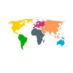 O planeta Terra é composto por seis grandes continentes: América, África, Europa, Ásia, Oceania e Antártida. Estas extensas porções de terra são banhadas por mares e oceanos, incluindo a plataforma continental que se estende para dentro das águas oceânicas. A África é situada no Oriente, tendo parte de seus países no Hemisfério Sul, sendo o terceiro maior continente do mundo. Por outro lado, a América é o segundo maior continente e se encontra toda na região ocidental da Terra. Já a Ásia, localizada no Hemisfério Oriental e com a maior parte do território no norte, é o maior continente, tanto em extensão territorial quanto em população. A Europa tem 50 países e é o segundo menor continente. A Oceania fica no Hemisfério Sul Ocidental e é o menor de todos, ainda sendo o continente com menor população. Por fim, a Antártida é um continente sem habitantes, situado no Polo Sul