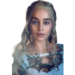 Daenerys, Game of Thrones character, was described in the books with eyes purples, but the