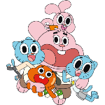 O Incrível Mundo de Gumball é um desenho animado de comédia que segue as aventuras de Gumball Watterson, um gato antropomórfico, e sua família em Elmore. A série é conhecida por sua animação mista em 2D e 3D, humor absurdo e referências a cultura pop. A série teve seis temporadas e recebeu vários prêmios, incluindo o BAFTA Children