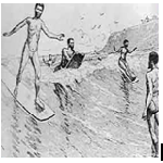 No século XIX, o surf chegou a ser proibido pelos cristãos, que acreditavam que a atividade era pagã.A prancha de surf feita de fibra de vidro foi inventada na década de 1940, durante a II Guerra Mundial. O criador desta prancha revolucionária foi o californiano Robert Simmons. A partir de 1980 surgiu uma indústria mundial especializada em surf, inclusive com a criação do circuito mundial. Os primeiros campeonatos de surf no Brasil aconteceram em 1975, em Ubatuba (São Paulo) e Rio de Janeiro.